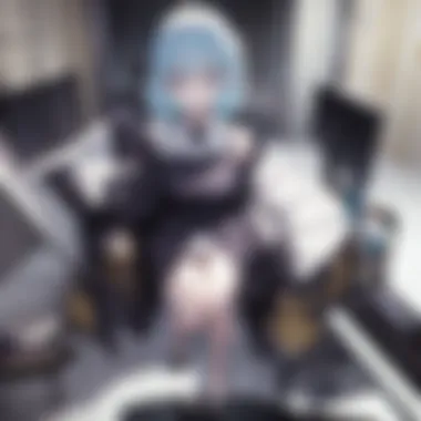 The Enigmatic Game Room of Death Parade A captivating scene depicting the enigmatic game room of Death Parade