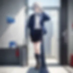 Key characters in Aoharu Ride engaged in an emotional conversation