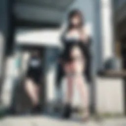 A dramatic scene showcasing the main characters in Black Lagoon