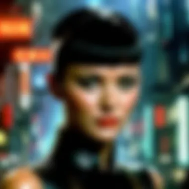 Character Exploration in Blade Runner: Black Lotus A character from Blade Runner: Black Lotus with a dramatic expression