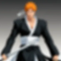 Dynamic scene from Bleach showcasing action sequences