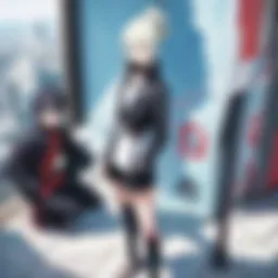 A vivid depiction of Boruto and his peers showcasing their dynamic abilities