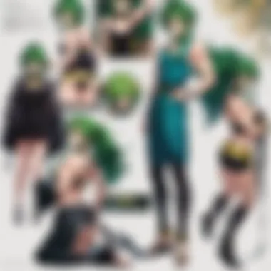 Evolution of Broly's Design A side-by-side comparison of Broly's character design evolution across the series