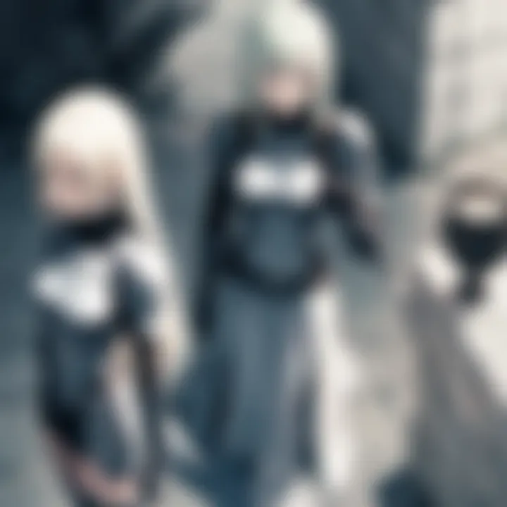 A close-up of a Claymore character's intense expression