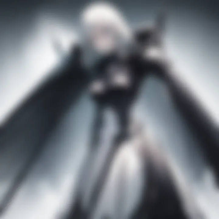 A dramatic scene highlighting the anime's dark atmosphere
