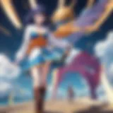 Dynamic battle scene showcasing Goku and Vegeta