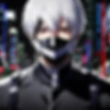 Artistic styles comparison between Tokyo Ghoul and other series.