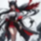 Dynamic battle scene showcasing the protagonist's determination.