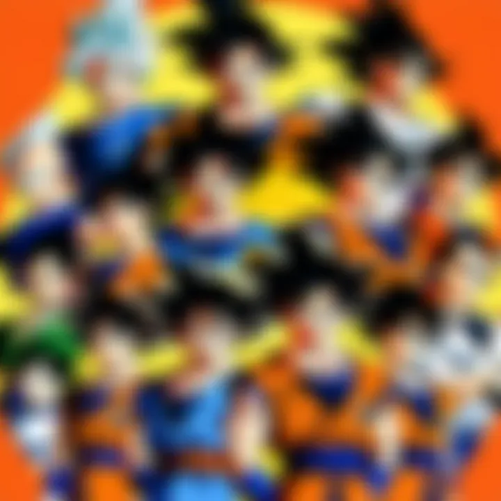 A timeline infographic detailing the Dragon Ball series evolution