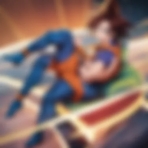 Epic battle scene showcasing Goku and Vegeta in action