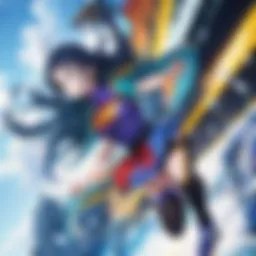 Epic battle scene showcasing the protagonists