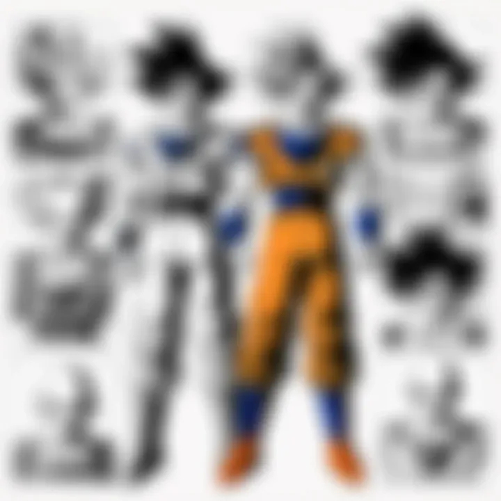 Art style evolution of Dragon Ball Z from early to later volumes