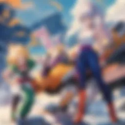 A dynamic scene from Dragon Ball Z Kai showcasing intense battles