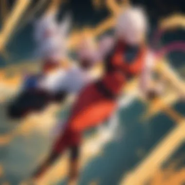 The Clash of Titans Goku and Vegeta's intense battle against Majin Buu