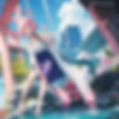 Vibrant Characters in Anime A captivating scene from a landmark anime series showcasing vibrant characters and dynamic action.