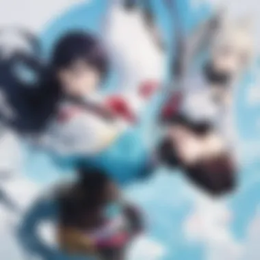 Diverse Cultural Impacts in Anime A collage of anime characters that represent diverse cultural impacts on the genre.