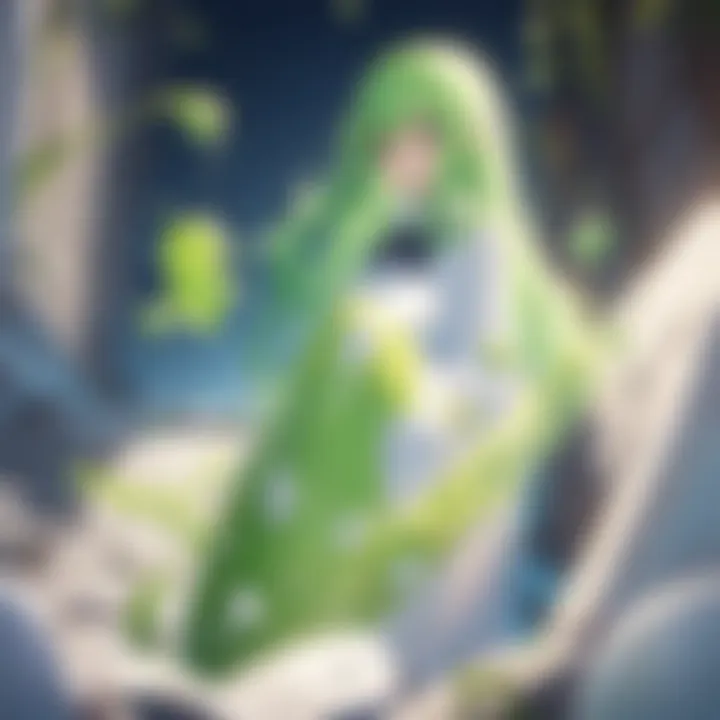 A close-up of the slime character showcasing its unique abilities and characteristics