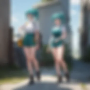 Bulma showcasing her innovative gadgets