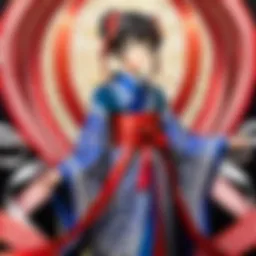 A close-up of Sasaki Ribbons showcasing intricate patterns and colors