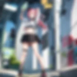 A captivating anime scene displayed on an Xbox console