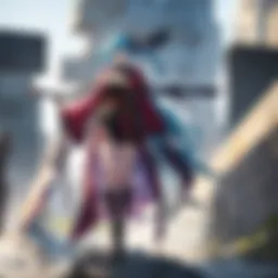 The vivid landscape of the Demon Slayer world.