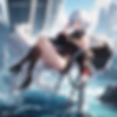 An artistic representation of the manga's unique world-building