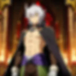 A powerful sorcerer summoning a dark entity in a mystical setting