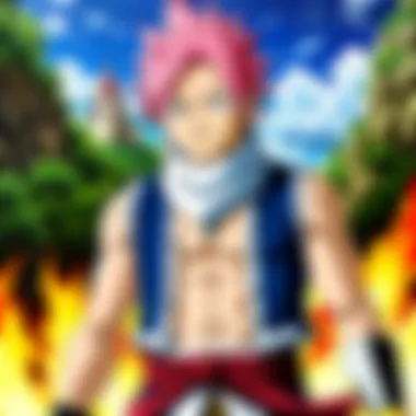 Key characters from Fairy Tail showcasing their unique abilities