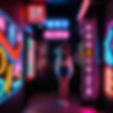 Personal Space with Anime Neon Signs A cozy space showcasing personal expression through anime neon signs