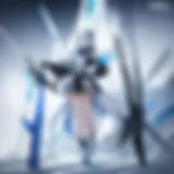 Frost Nova in her signature pose, showcasing her icy powers