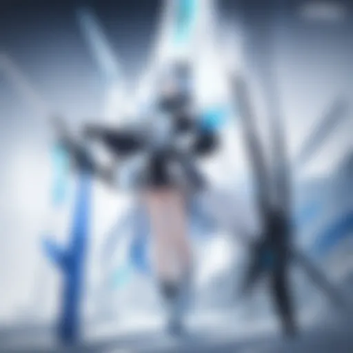Frost Nova in her signature pose, showcasing her icy powers