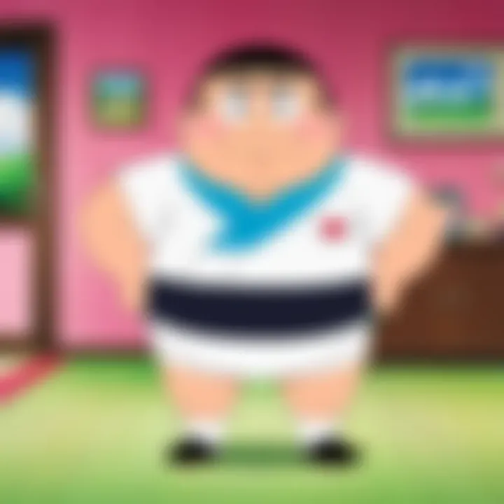 A scene depicting cultural elements in Shinchan