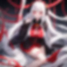 An emotional scene between Kaguya and Miyuki, highlighting their complex relationship dynamics.