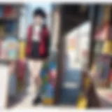 A colorful array of manga volumes suitable for ten-year-olds