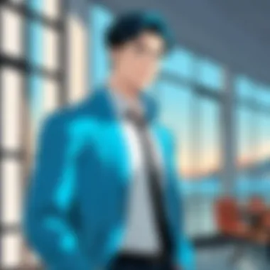 A colorful montage of key scenes from Mr. Blue, highlighting pivotal moments