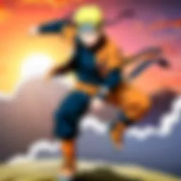 Naruto Uzumaki in a determined pose