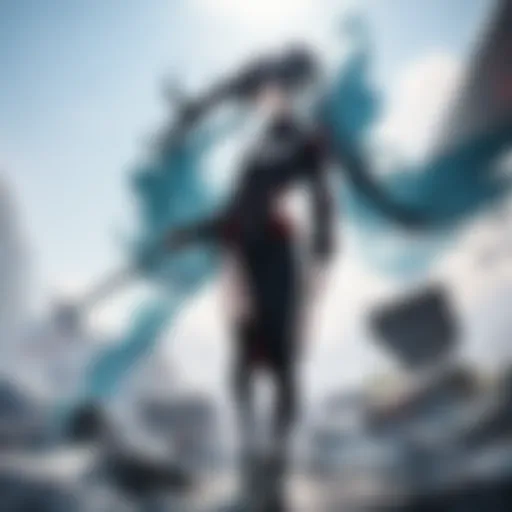 Vibrant scene from a new anime series showcasing a dynamic battle