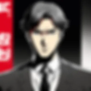 Artistic representation of key scenes from the manga