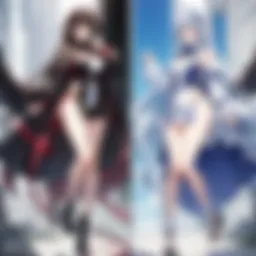 A collage showcasing anime characters with striking visual similarities, highlighting design trends.