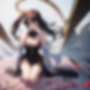 Character Dynamics in Anime Romance A captivating illustration showcasing character dynamics in a romantic anime game