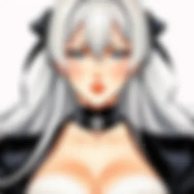 Sadistic Elegance in Character Design Character design showcasing sadistic elegance and allure