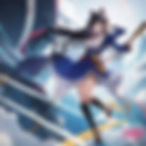 A detailed look at a vibrant anime cosplay costume highlighting intricate designs.
