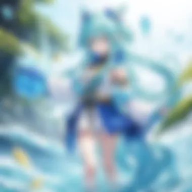 Rimuru Tempest in a Fantasy Realm An enchanting scene depicting Rimuru Tempest in a vibrant fantasy realm.