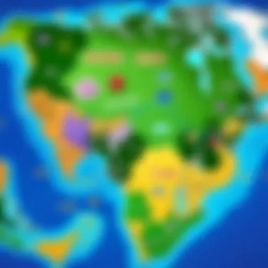 An intricate map of the world in 'That Time I Was Reincarnated as a Slime'.