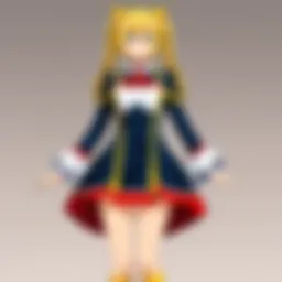 A vibrant array of anime-themed costumes displayed at a convention.