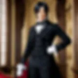 An artistic representation of the Black Butler cover art showcasing its distinct style