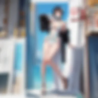 Artistic representation of identity and expression in swimwear