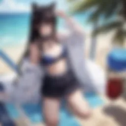 Vibrant swimwear designs showcasing cross-dressing styles