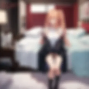 Cozy Bedroom Setting with Anime Posters Cozy bedroom setting with anime posters