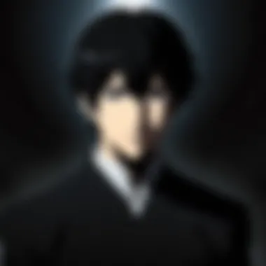 A character in contemplation, embodying the internal struggles of identity